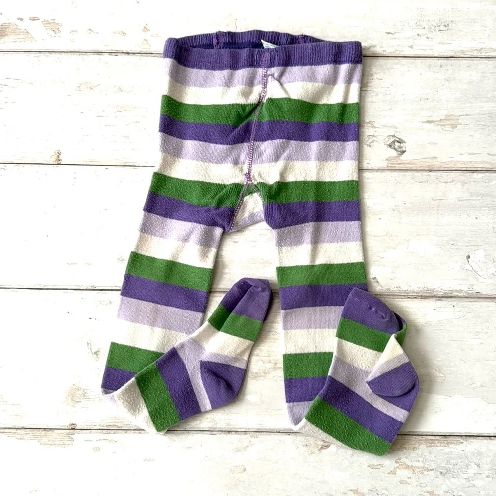 The Children’s Place 12-24m Girls Baby Toddler Tights Purple Stripes 12m 18m 24m